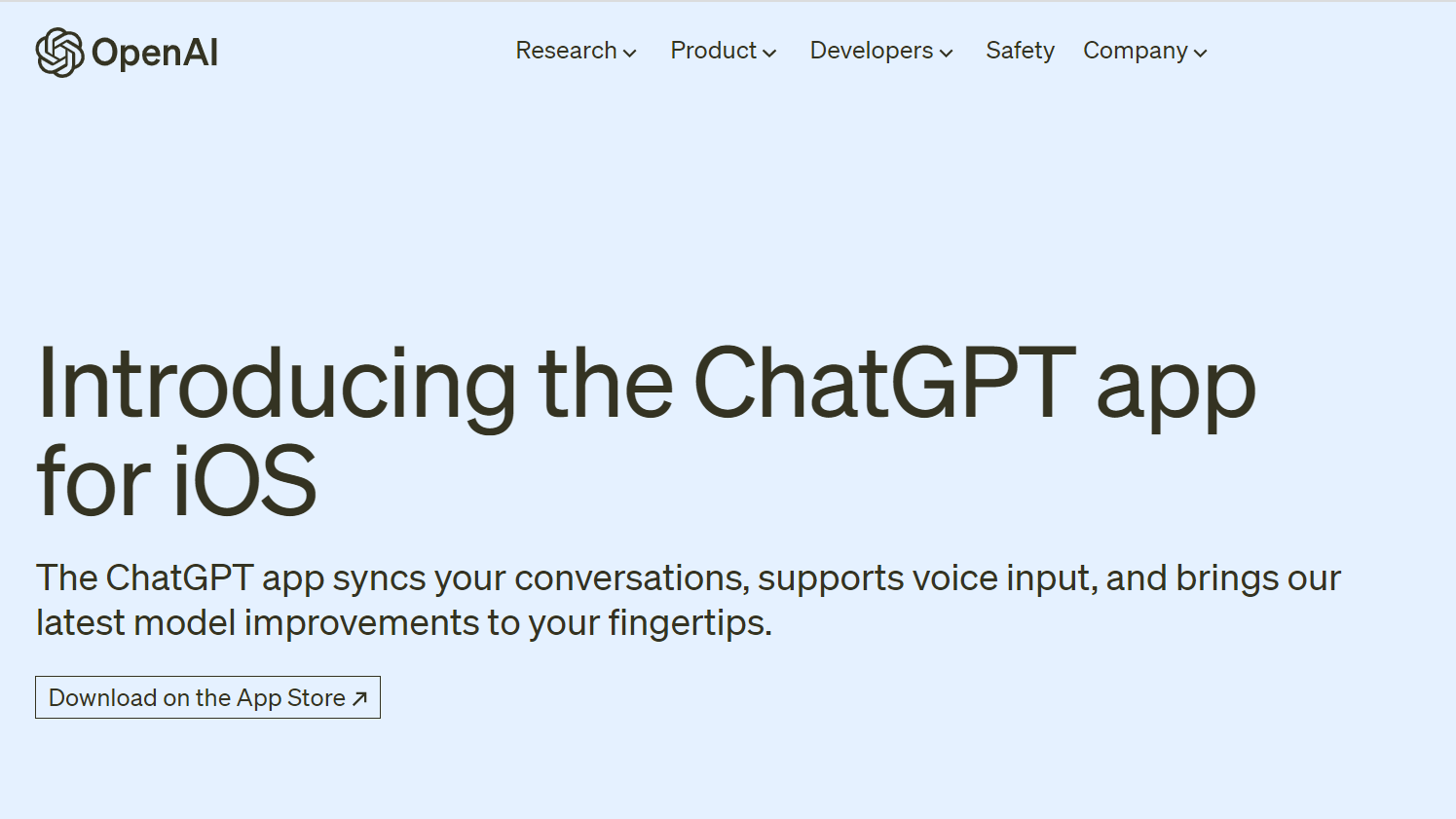 OpenAI推出苹果手机版本的ChatGPT 后续将推出安卓版第1张